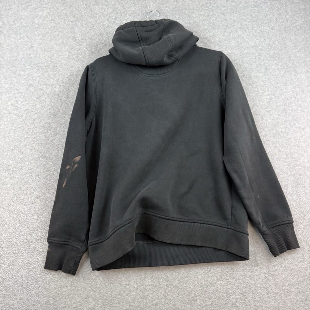 Carhartt Hoodie Sweatshirt Womens Medium Black Relaxed Fit Workwear Spellout - Picture 7 of 9